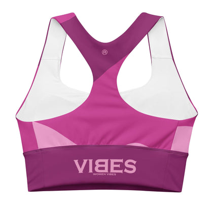 VIBES Langer Sport BH ABSTRACT (Pink) - Time Of Vibes