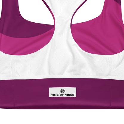 VIBES Langer Sport BH ABSTRACT (Pink) - Time Of Vibes