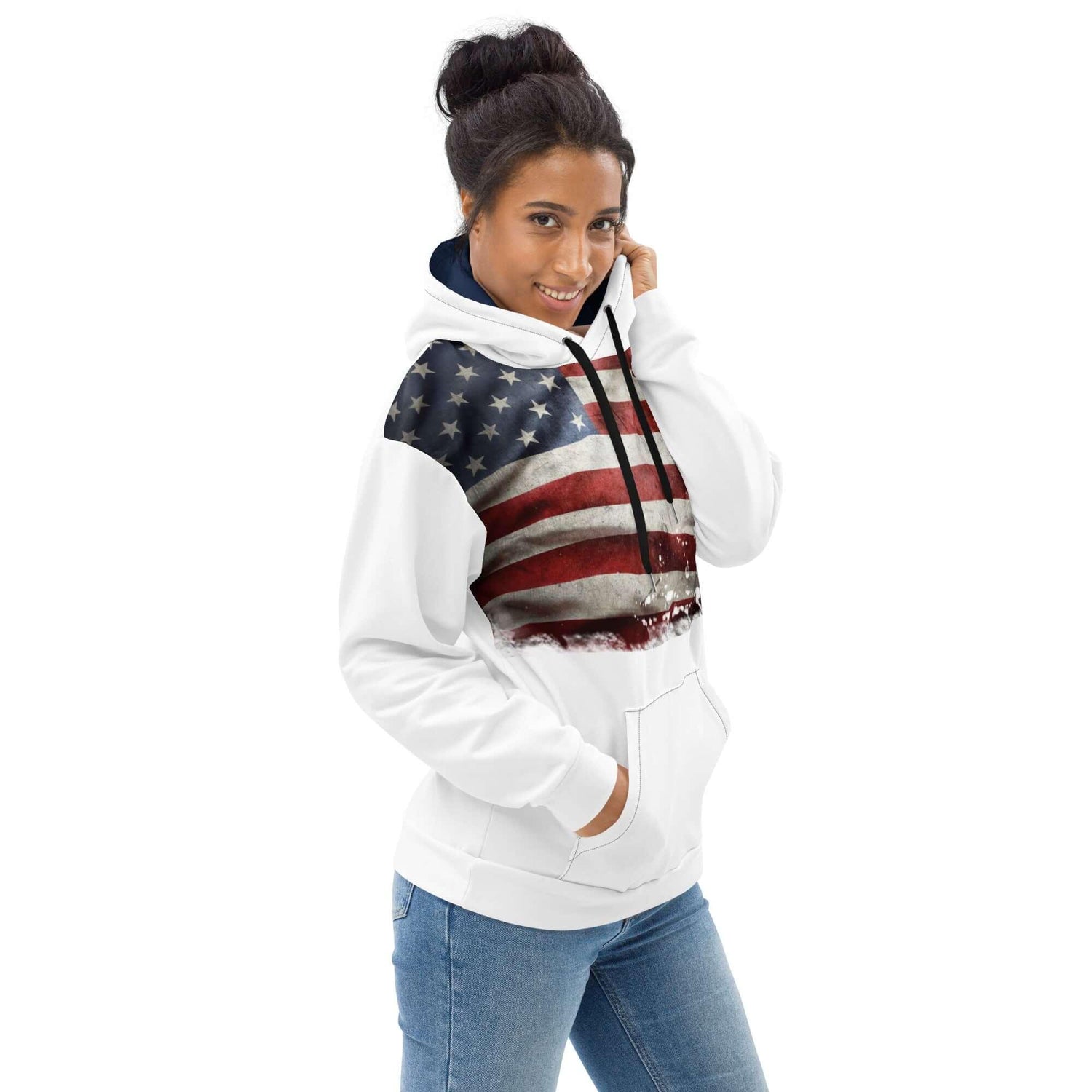VIBES Premium Hoodie | USA (Weiß) - Time Of Vibes