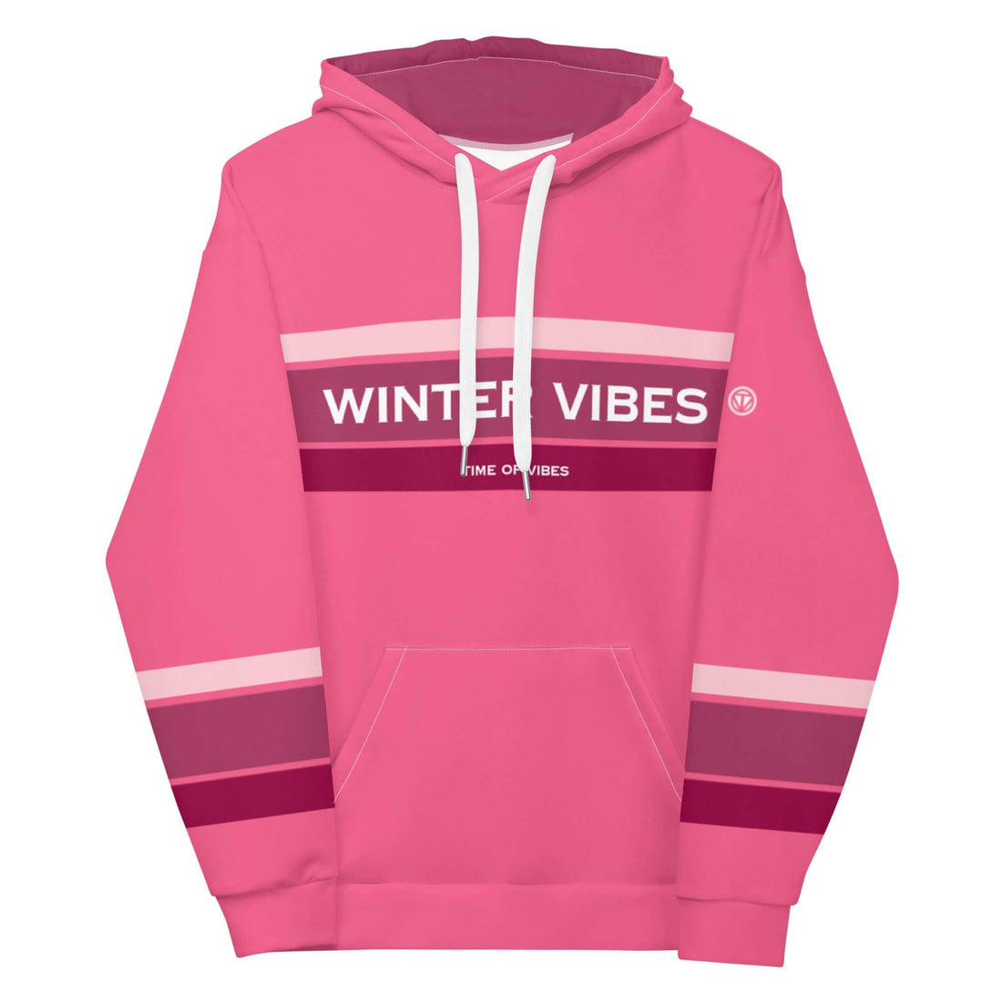 VIBES Premium Hoodie Unisex | WINTER (Pink) - Time Of Vibes