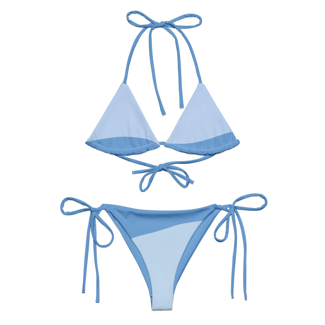 VIBES Schnür-Bikini WAVES (Hellblau) - Time Of Vibes