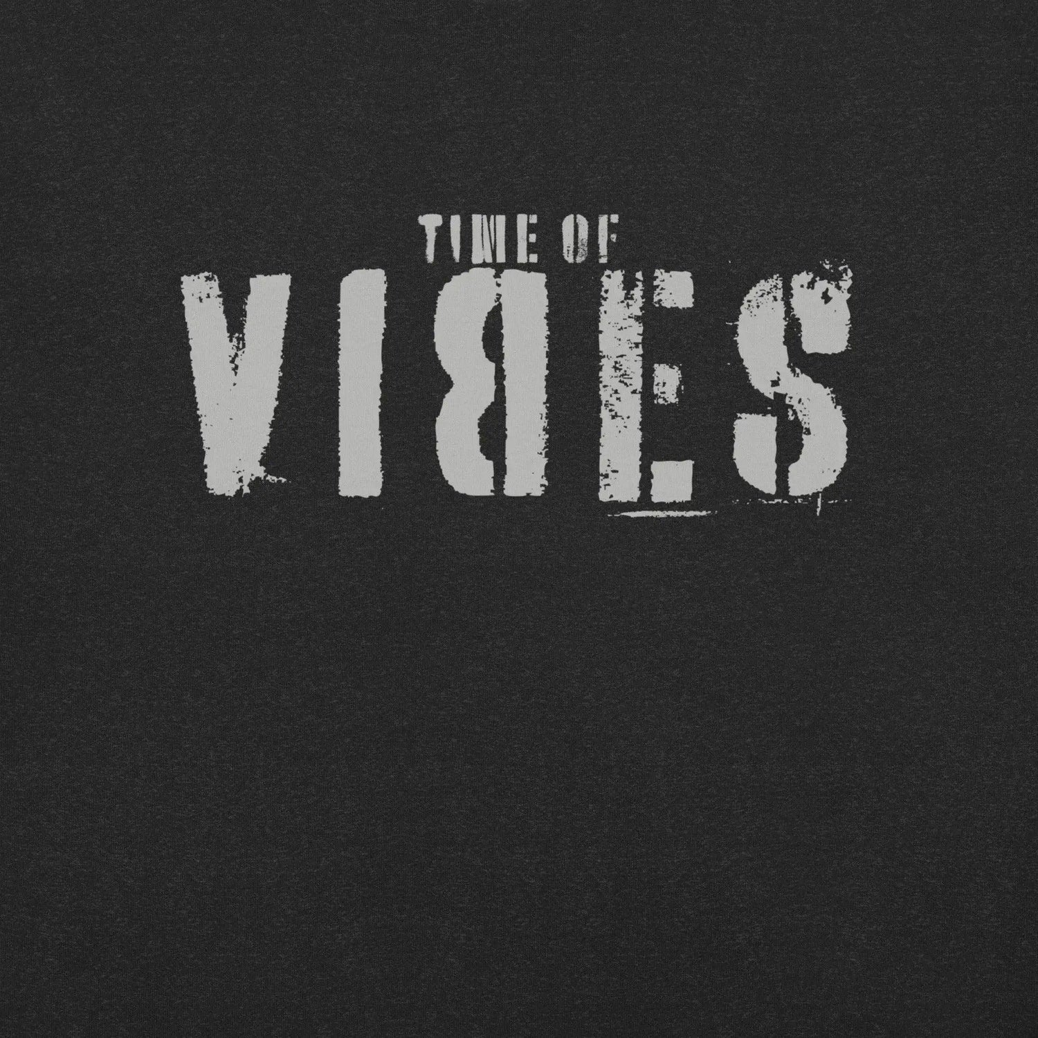 VIBES T-Shirt Baumwolle Herren (Schwarz - Silber) - Time Of Vibes