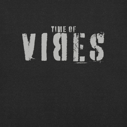 VIBES T-Shirt Baumwolle Herren (Schwarz - Silber) - Time Of Vibes