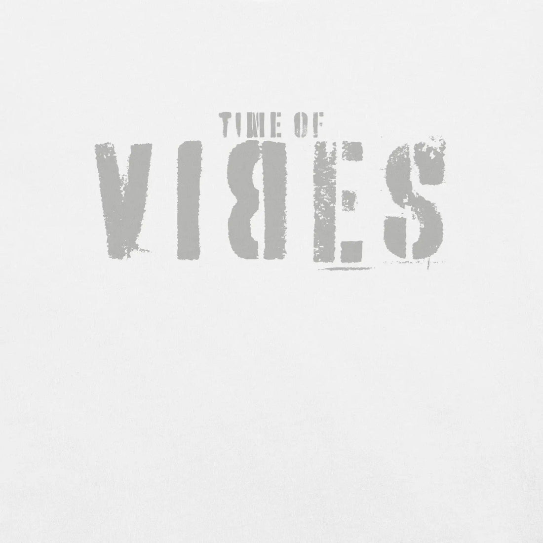 VIBES T-Shirt Baumwolle Herren (Weiß - Silber) - Time Of Vibes