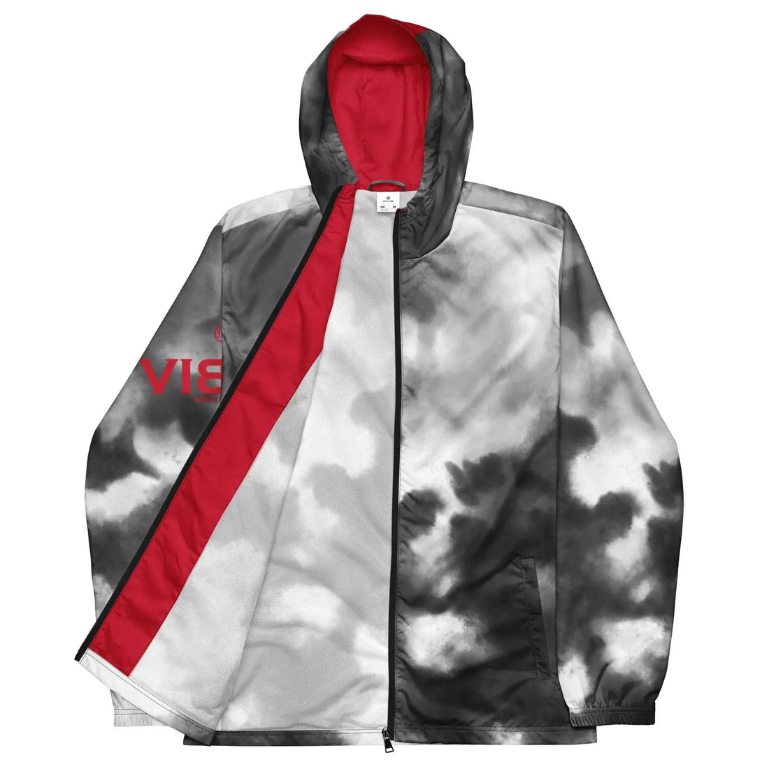 VIBES Windjacke | WATER (Grau/Rot) * Herren - Time Of Vibes
