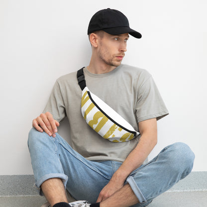 TOV Bauchtasche VIBES II (Weiß/Gold) - Time Of Vibes