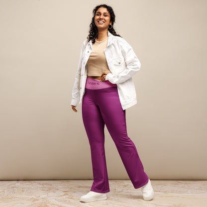 TOV Leggings mit Schlag | VIBES (Pink) - Time Of Vibes