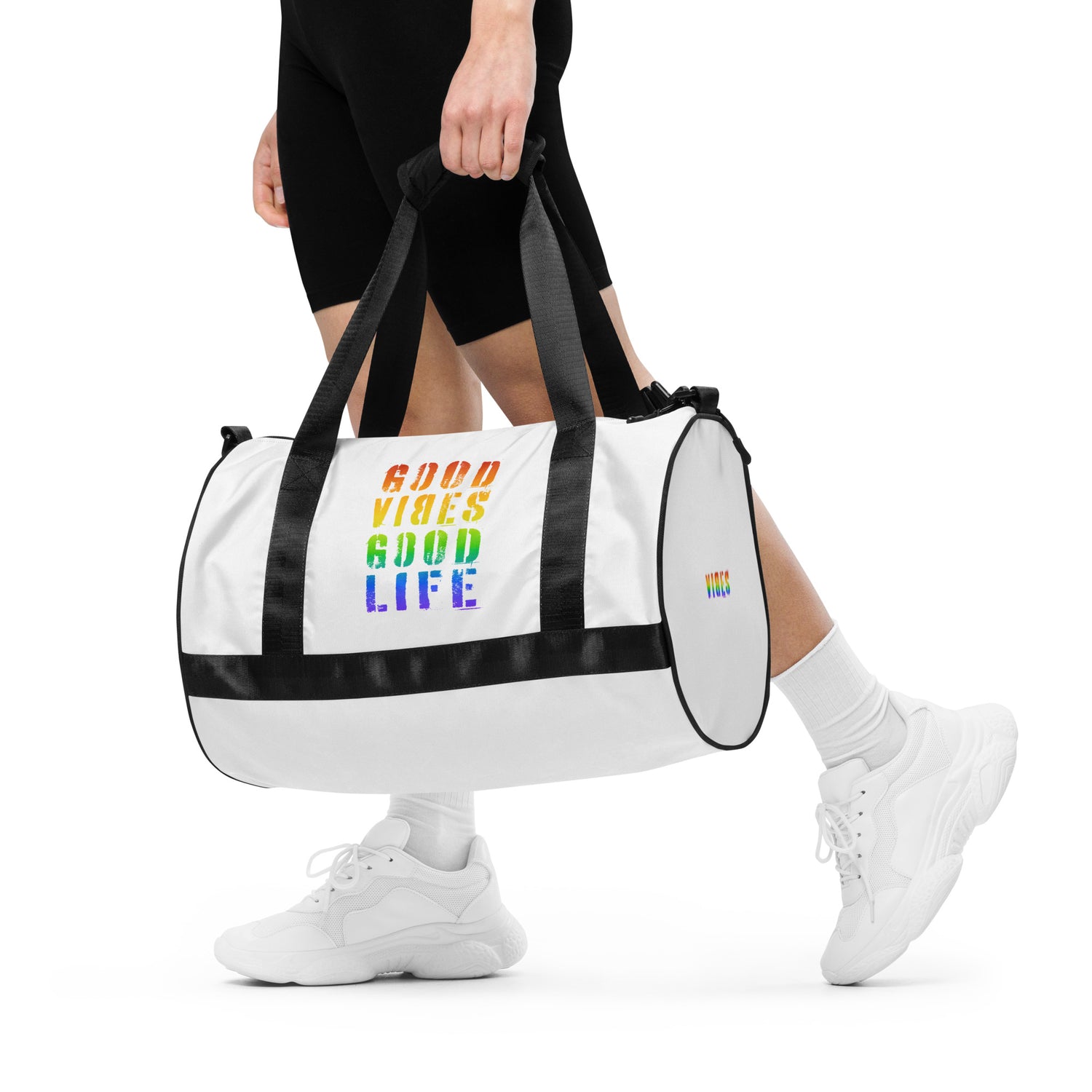 TOV Sporttasche | GOOD-LIFE LGBTQ (Weiß) - Time Of Vibes