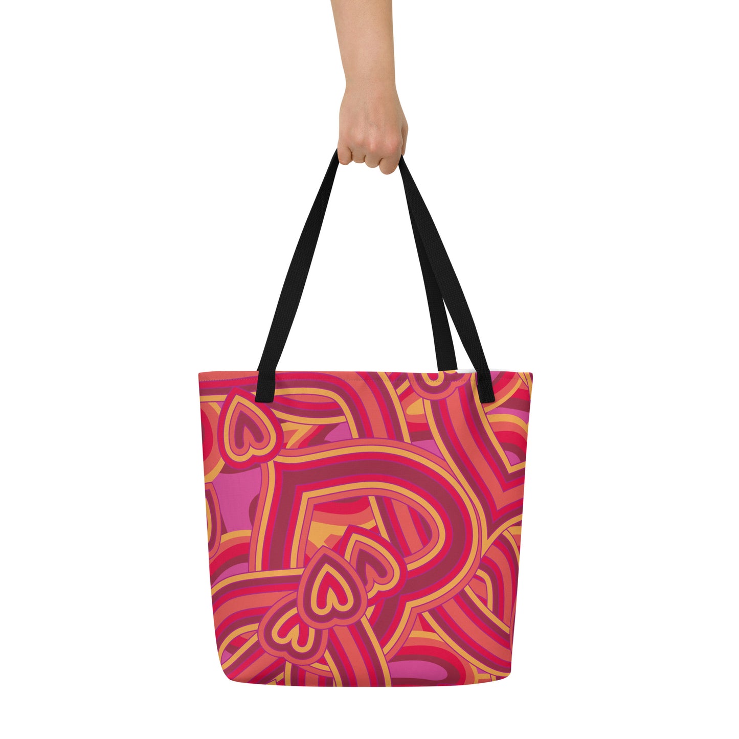 TIME OF VIBES - Large Tote Bag FULL OF LOVE - €45.00