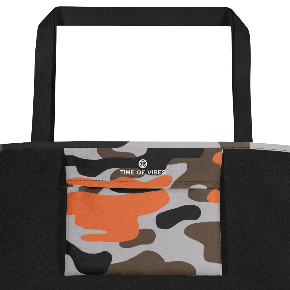 TIME OF VIBES - Large Tote Bag CAMO - €45.00
