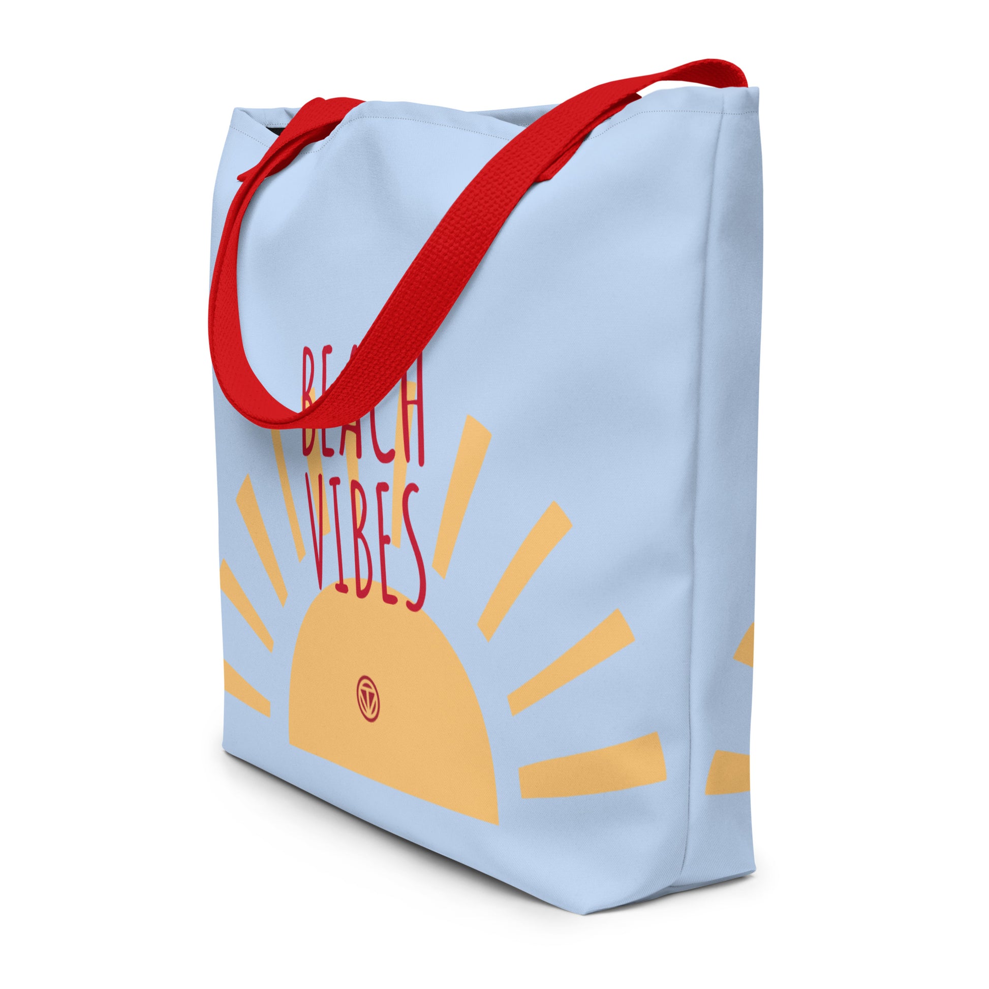 TIME OF VIBES - Large Tote Bag BEACH VIBES (Blue) - €45.00
