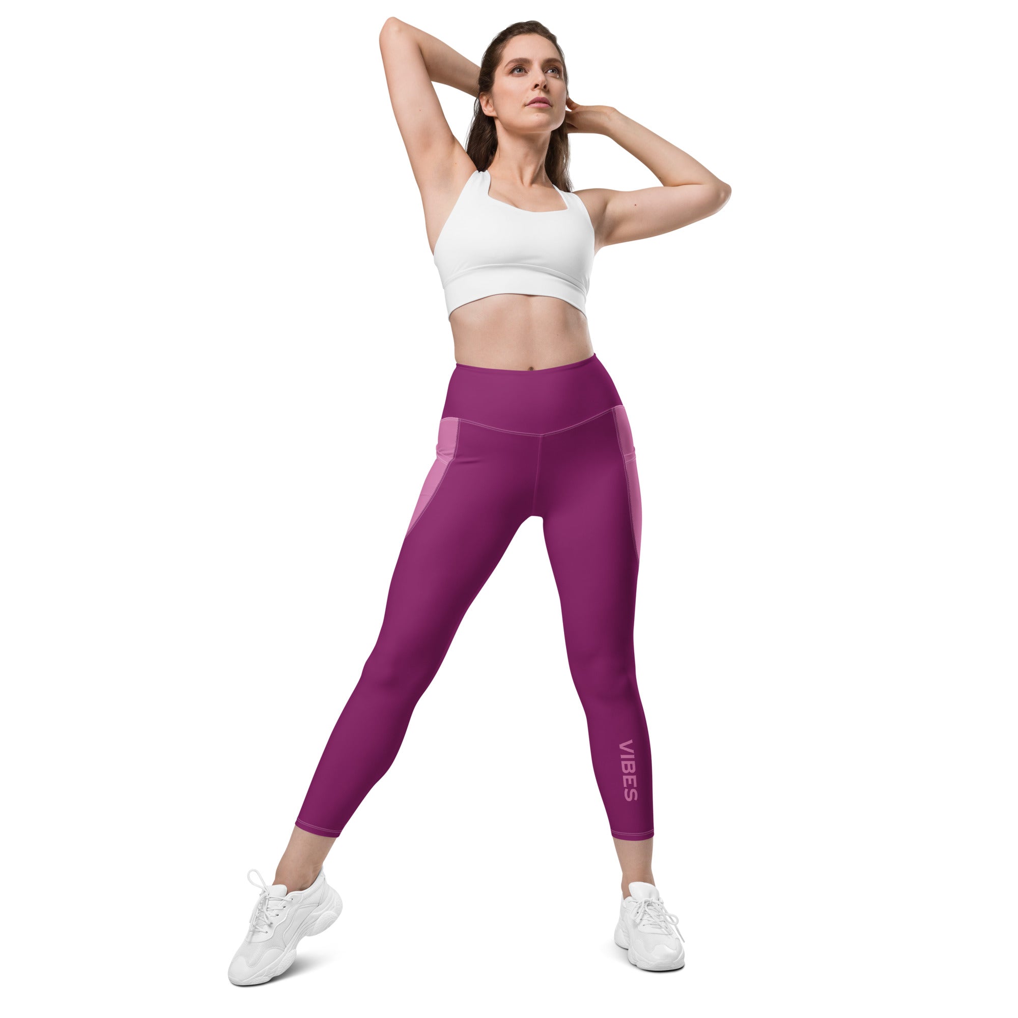 TIME OF VIBES TOV Leggings mit Taschen VIBES (Pink) - €59,00