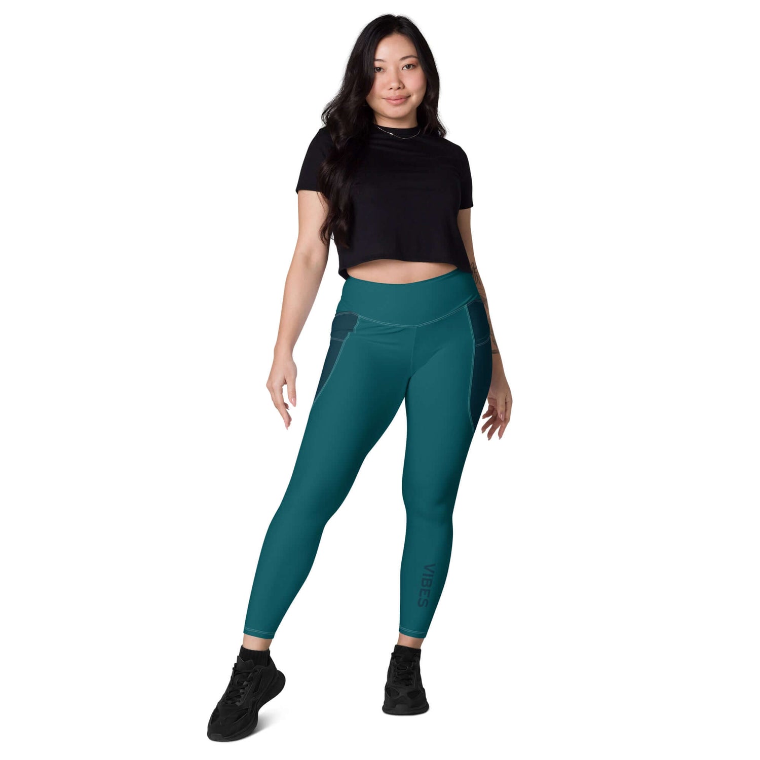 TIME OF VIBES TOV Leggings mit Taschen VIBES (Blau) - €59,00