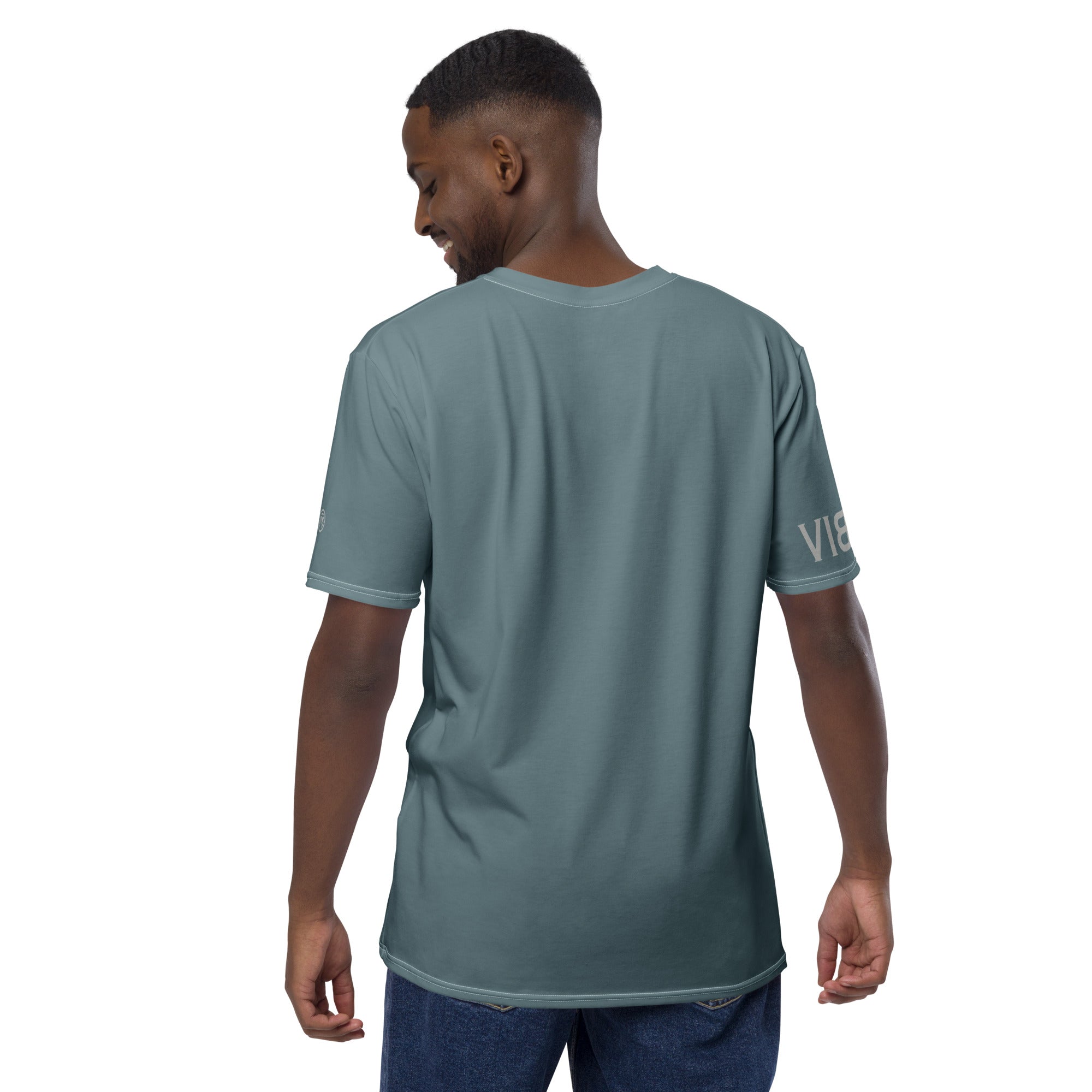 TOV Herren Premium T-Shirt VIBESONE (Graublau/Grau)