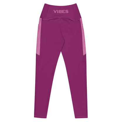 TOV Leggins mit Taschen (Pink) - Time Of Vibes