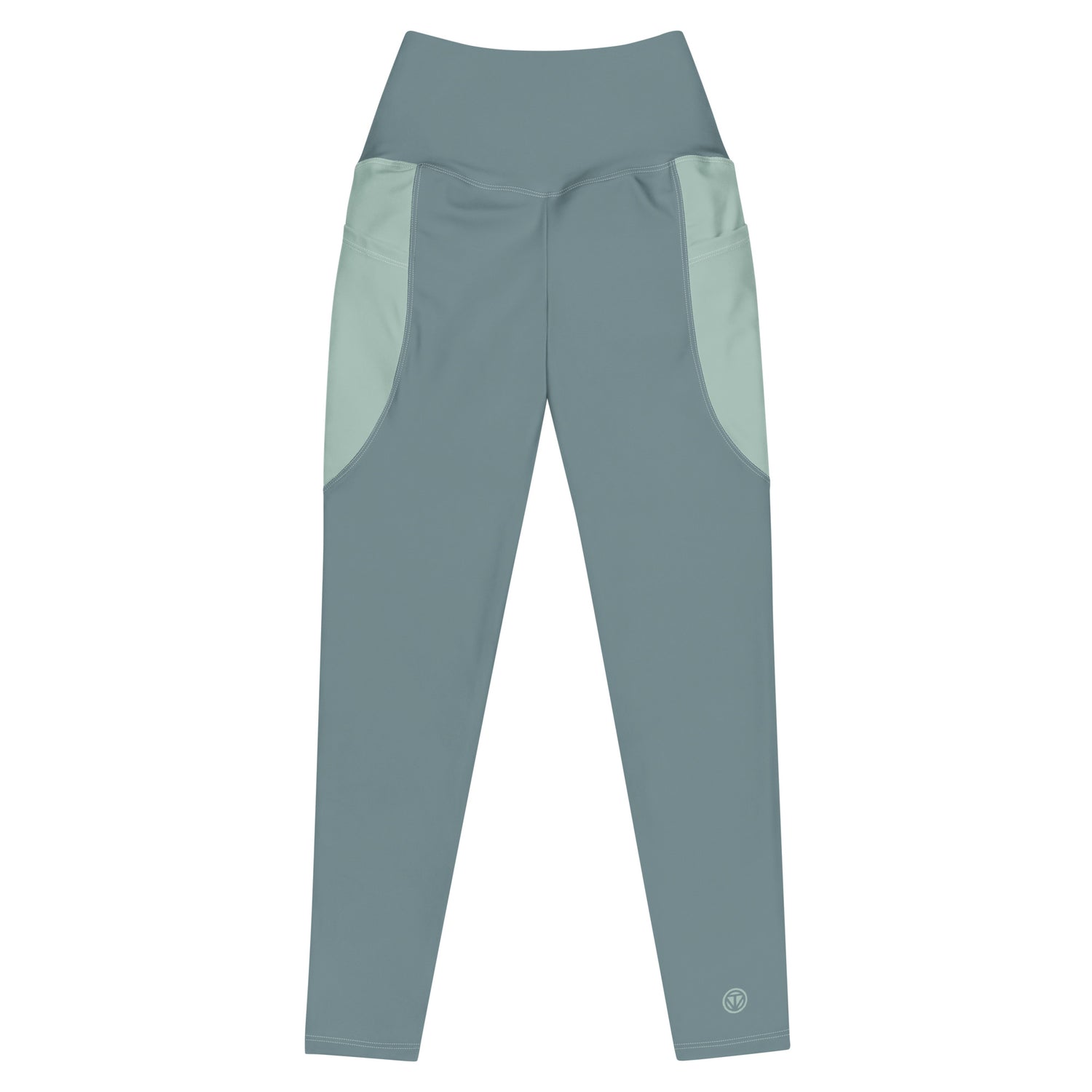 TOV Leggins mit Taschen (Graublau/Türkis) - Time Of Vibes