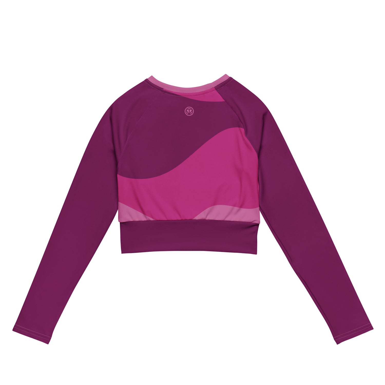 TOV Langarm Crop-Top | ABSTRAKT (Pink) - Time Of Vibes