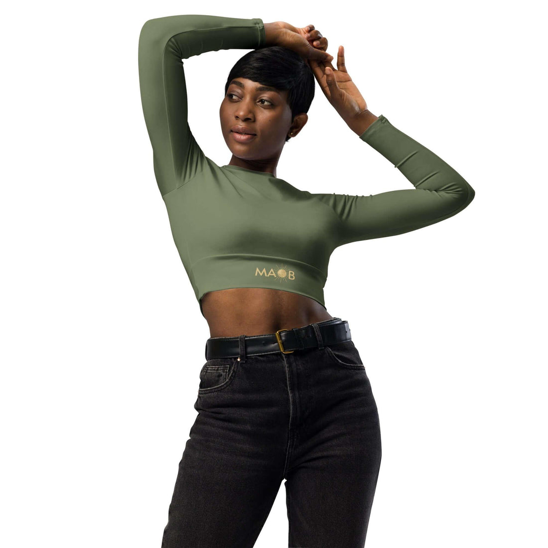 MAOB Langarm Crop-Top | ERDE - Time Of Vibes