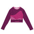 TOV Langarm Crop-Top | ABSTRAKT (Pink) - Time Of Vibes