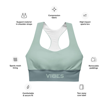 TOV Langer Sport-BH | VIBES (Graublau) - Time Of Vibes