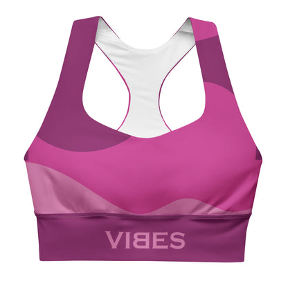 TOV Langer Sport BH | ABSTRAKT (Pink) - Time Of Vibes