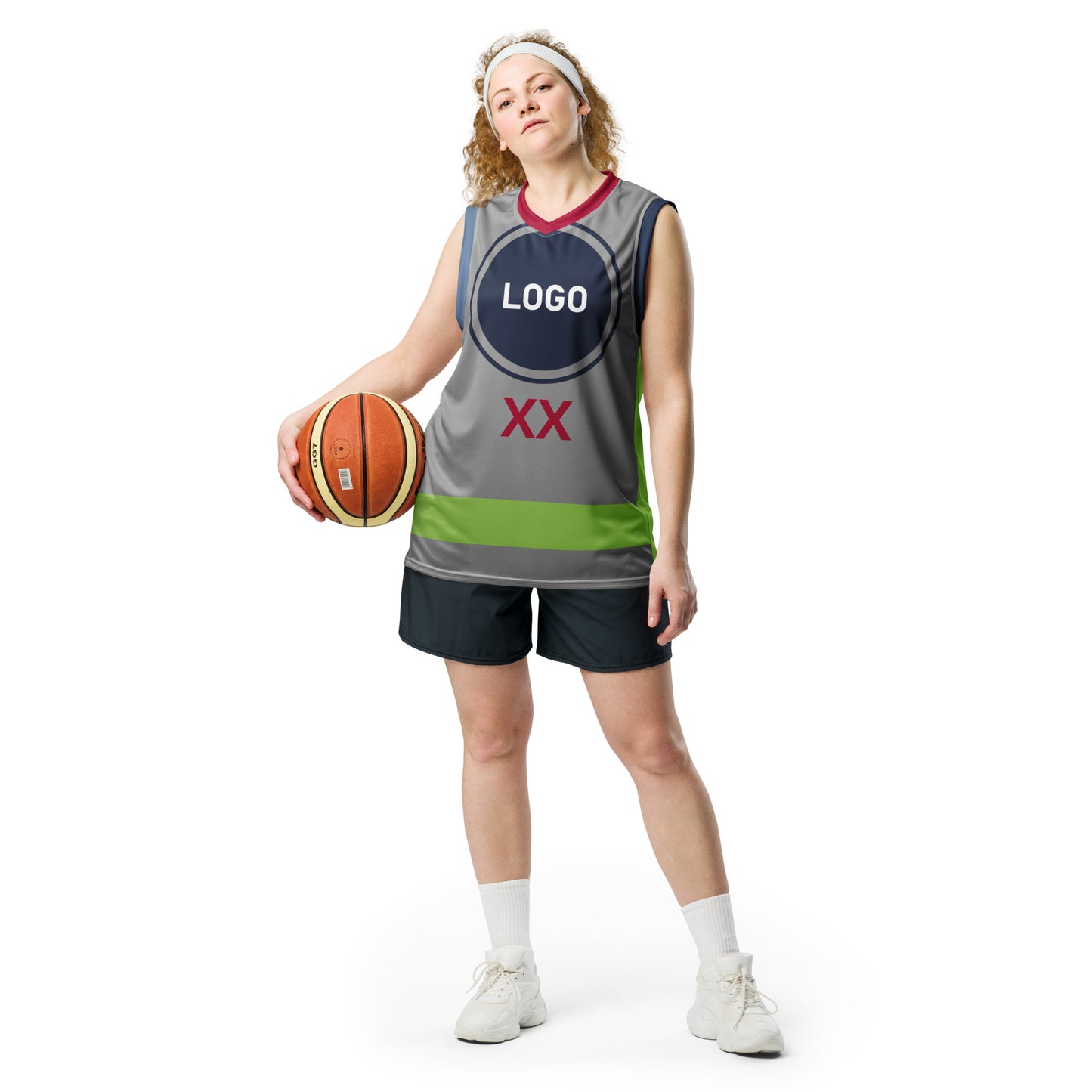 TIME OF VIBES - Recycled unisex basketball jersey CORPORATE - €42.00