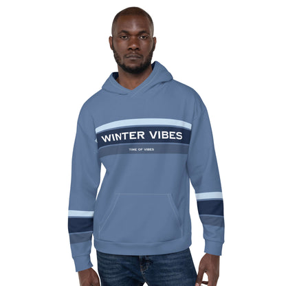 TIME OF VIBES TOV Premium Kapuzenpullover WINTER23 (Blau) - €99,00