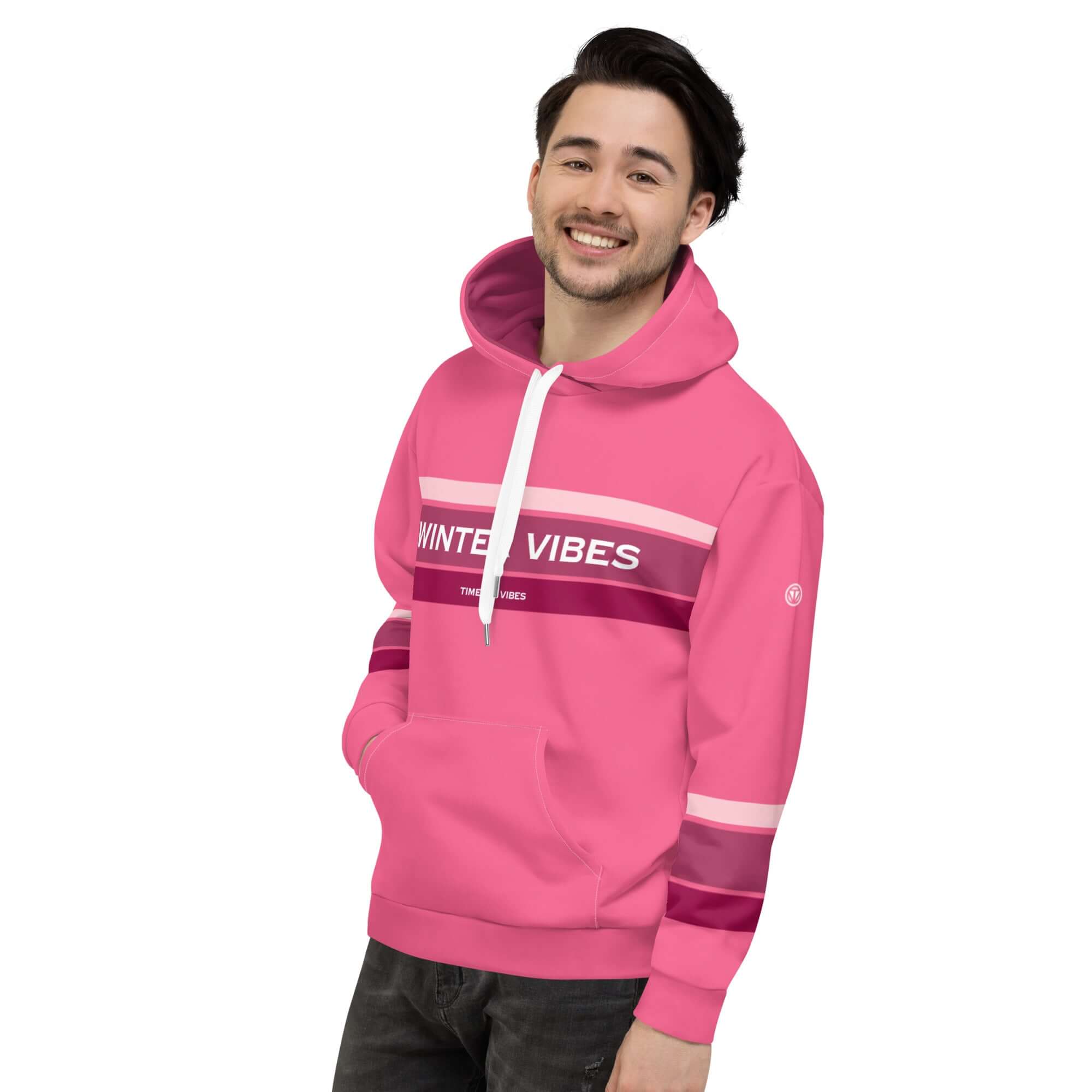 TIME OF VIBES TOV Premium Kapuzenpullover WINTER23 (Pink) - €99,00