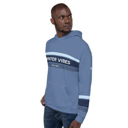 TIME OF VIBES TOV Premium Kapuzenpullover WINTER23 (Blau) - €99,00