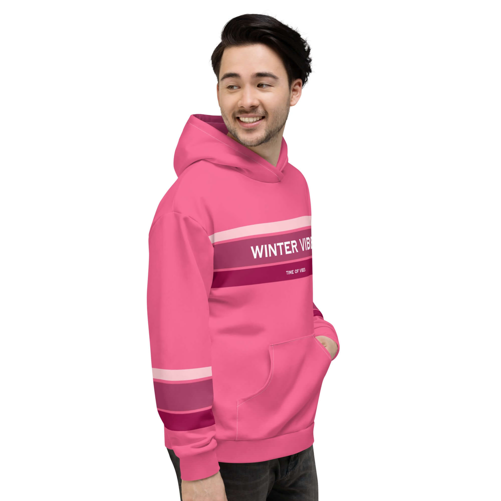 TIME OF VIBES TOV Premium Kapuzenpullover WINTER23 (Pink) - €99,00