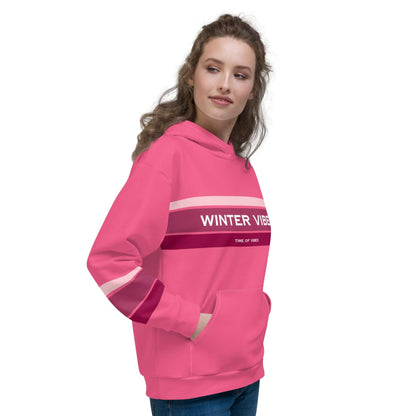 TIME OF VIBES TOV Premium Kapuzenpullover WINTER23 (Pink) - €99,00