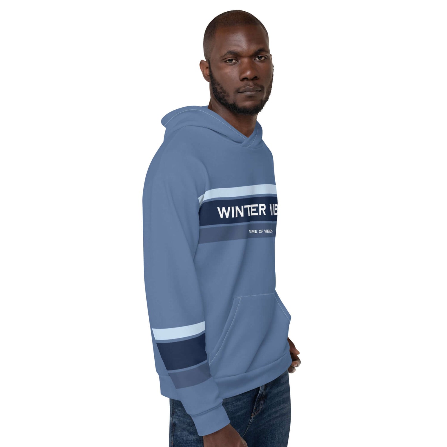 TIME OF VIBES TOV Premium Kapuzenpullover WINTER23 (Blau) - €99,00