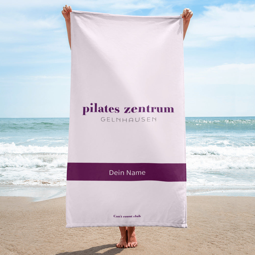 PILATES ZENTRUM Handtuch (zwei Größen) Inklusive Personalisierung! - Time Of Vibes