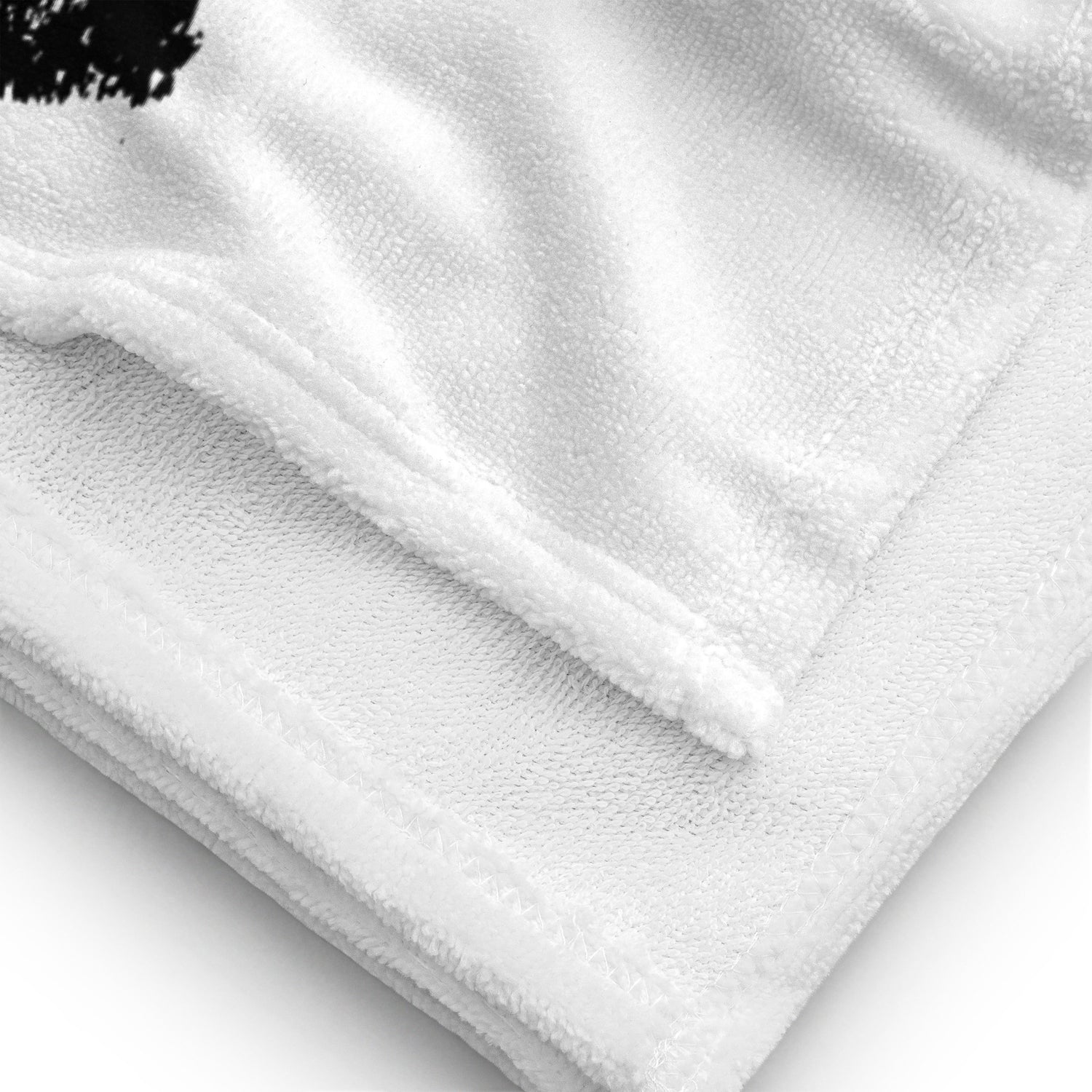 Weiches weißes Strandhandtuch 30x60 cm mit feiner Textur und sauberer Naht, perfekt für Strand und Pool