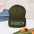 TOV Mütze | VIBES (viele Farben - Grau Bestickt) * Unisex - Time Of Vibes