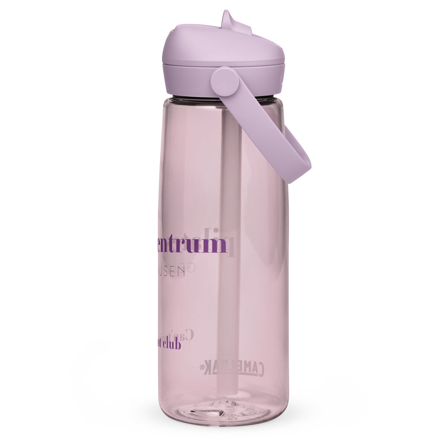 PILATES ZENTRUM Wasserflasche mit umklappbarem Trinkhalm - Time Of Vibes
