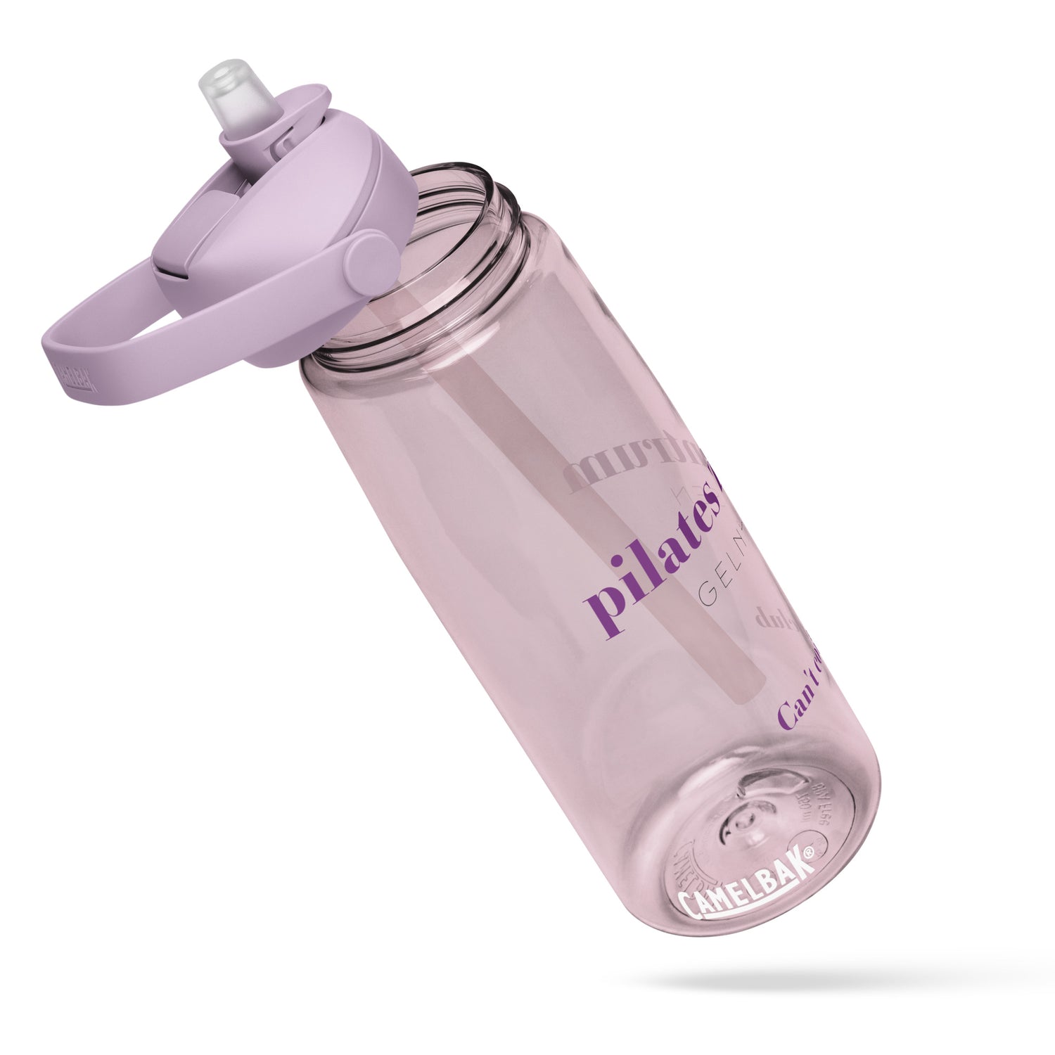 PILATES ZENTRUM Wasserflasche mit umklappbarem Trinkhalm - Time Of Vibes