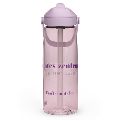 PILATES ZENTRUM Wasserflasche mit umklappbarem Trinkhalm - Time Of Vibes