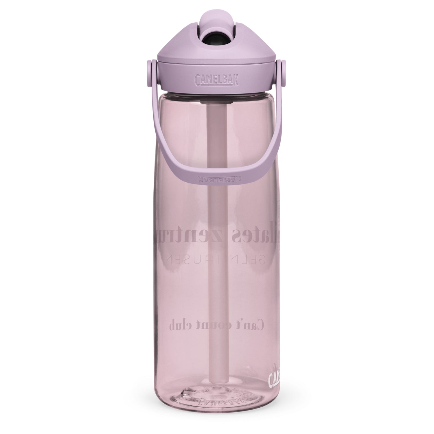 PILATES ZENTRUM Wasserflasche mit umklappbarem Trinkhalm - Time Of Vibes