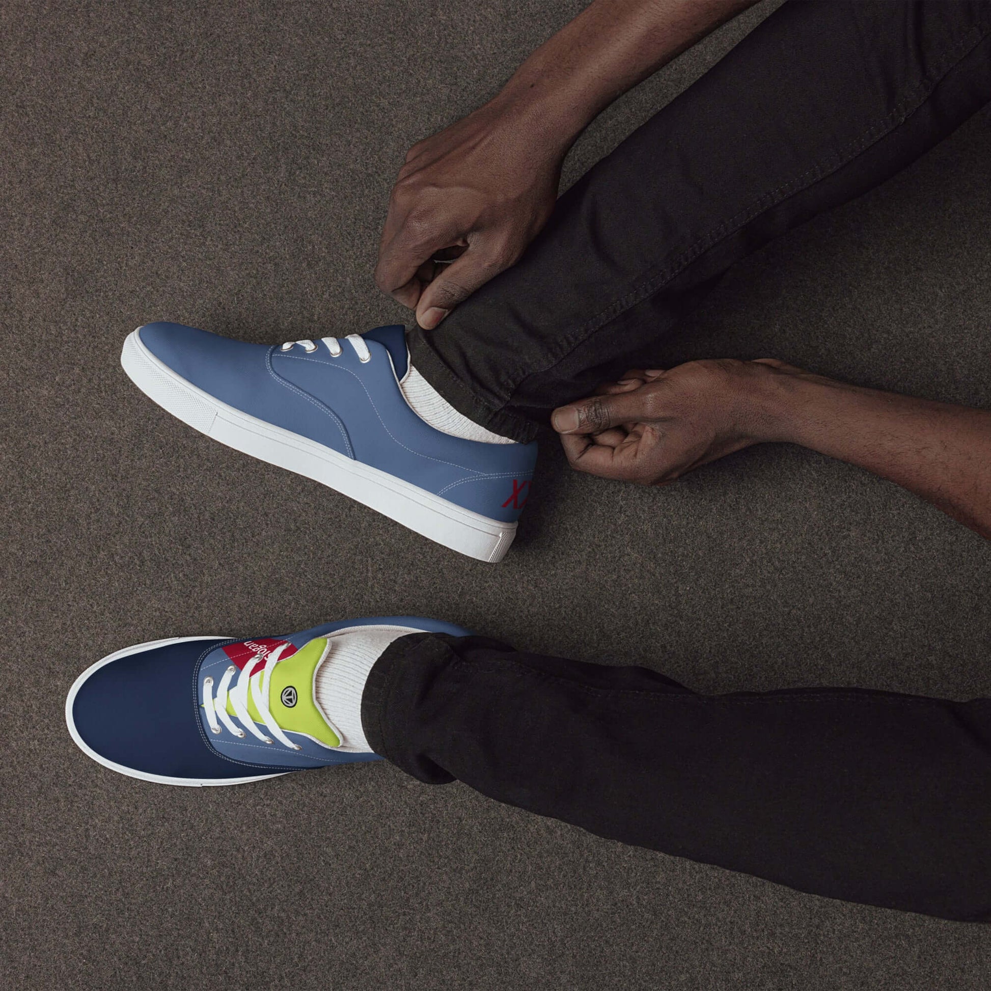 TIME OF VIBES - Men`s Lace-up canvas shoes CORPORATE - €109.00