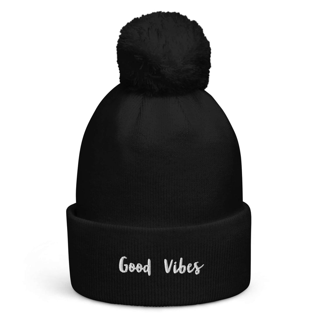 VIBES Bommel-Beanie Unisex | GOOD (Schwarz) - Time Of Vibes