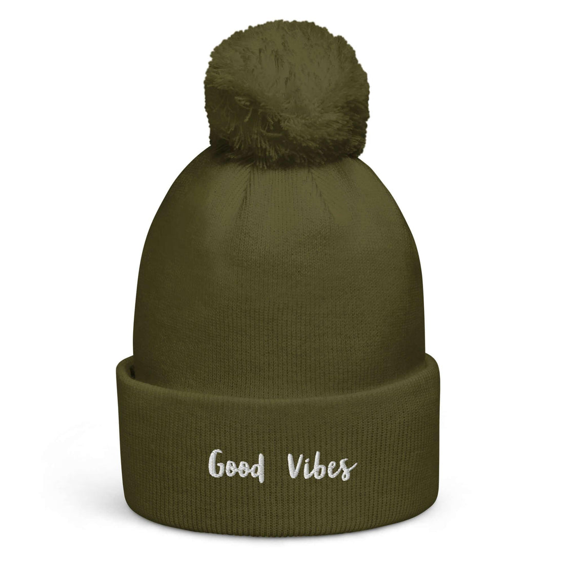 VIBES Bommel-Beanie Unisex | GOOD (Grün) - Time Of Vibes