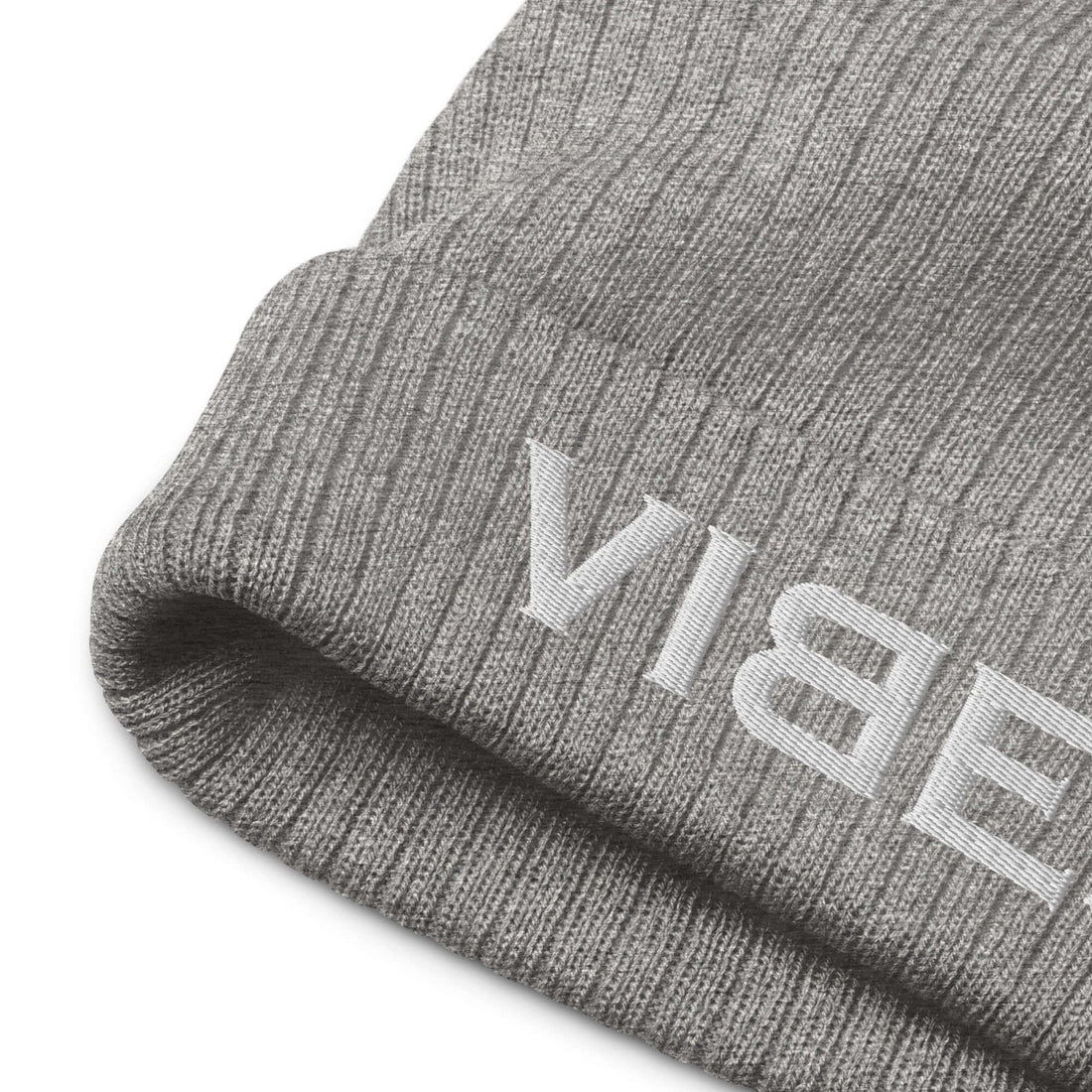 VIBES Beanie - Strickmütze Unisex (Grau/Grau) - Time Of Vibes