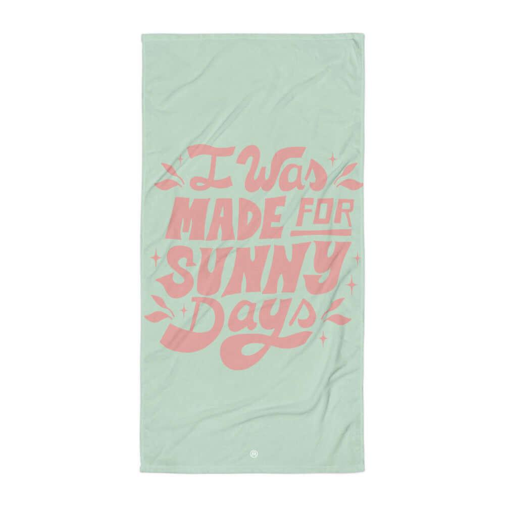VIBES Strandtuch | SUNNY DAYS (Grün) - Time Of Vibes