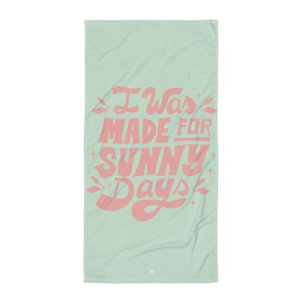 TIME OF VIBES - Towel SUNNY DAYS (Green) - €39.00