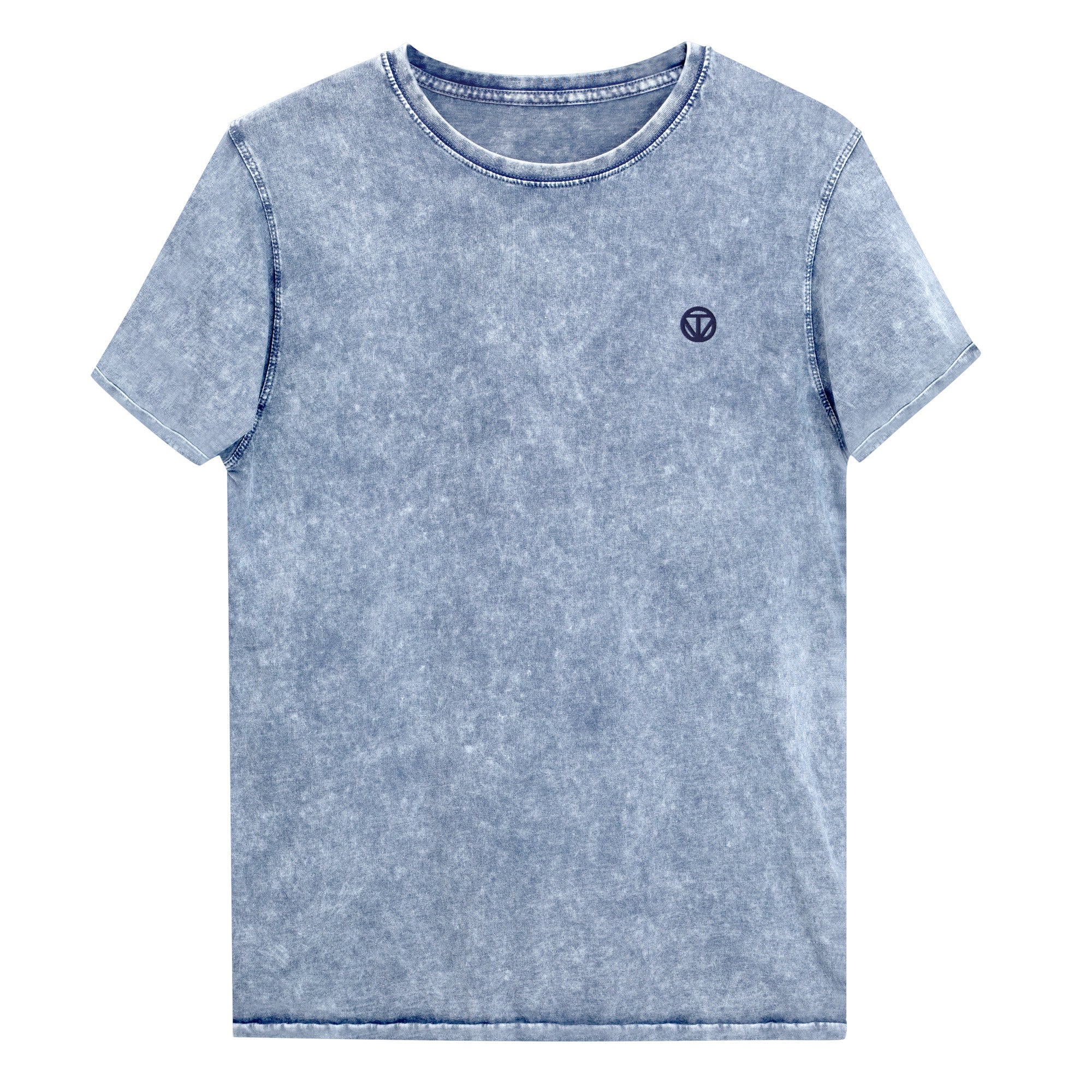TIME OF VIBES Herren Baumwoll T-Shirt meliert 23 (Blau) - €31,00