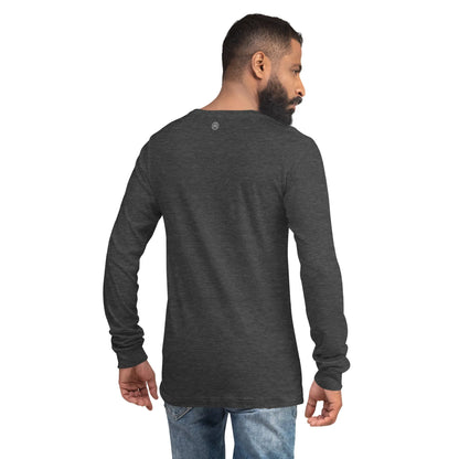 Langarm Baumwoll T-Shirt VIBES (Dunkelgrau/Weiß), Langarm T-Shirts, Time Of Vibes