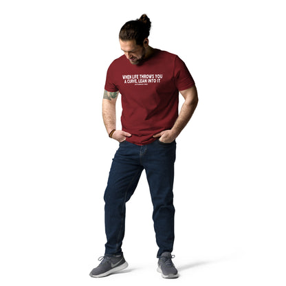 TIME OF VIBES Bio-Baumwoll T-Shirt CURVE (Rot) - €32,00