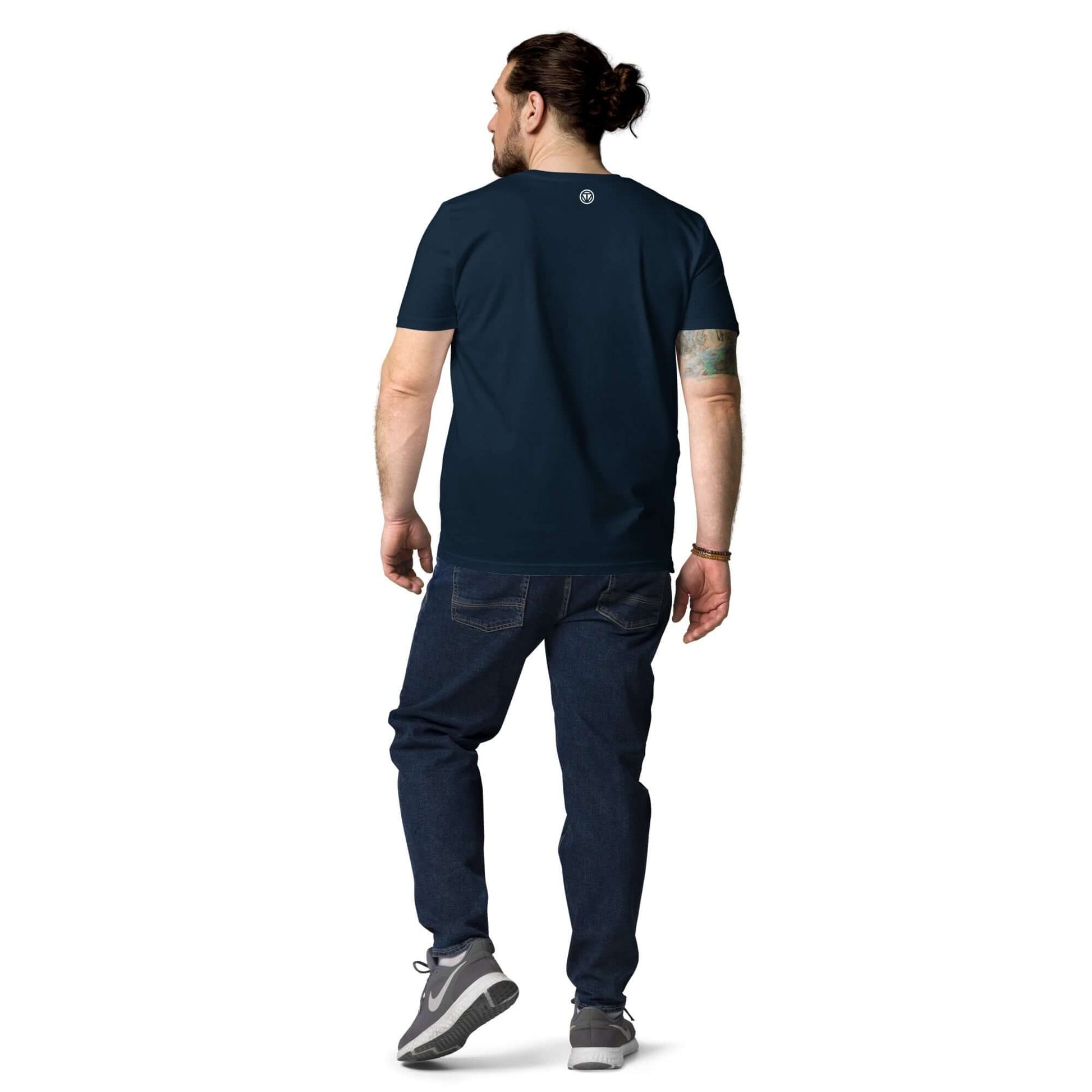 TIME OF VIBES - Organic cotton T-Shirt CURVE (Darkblue) - €32.00