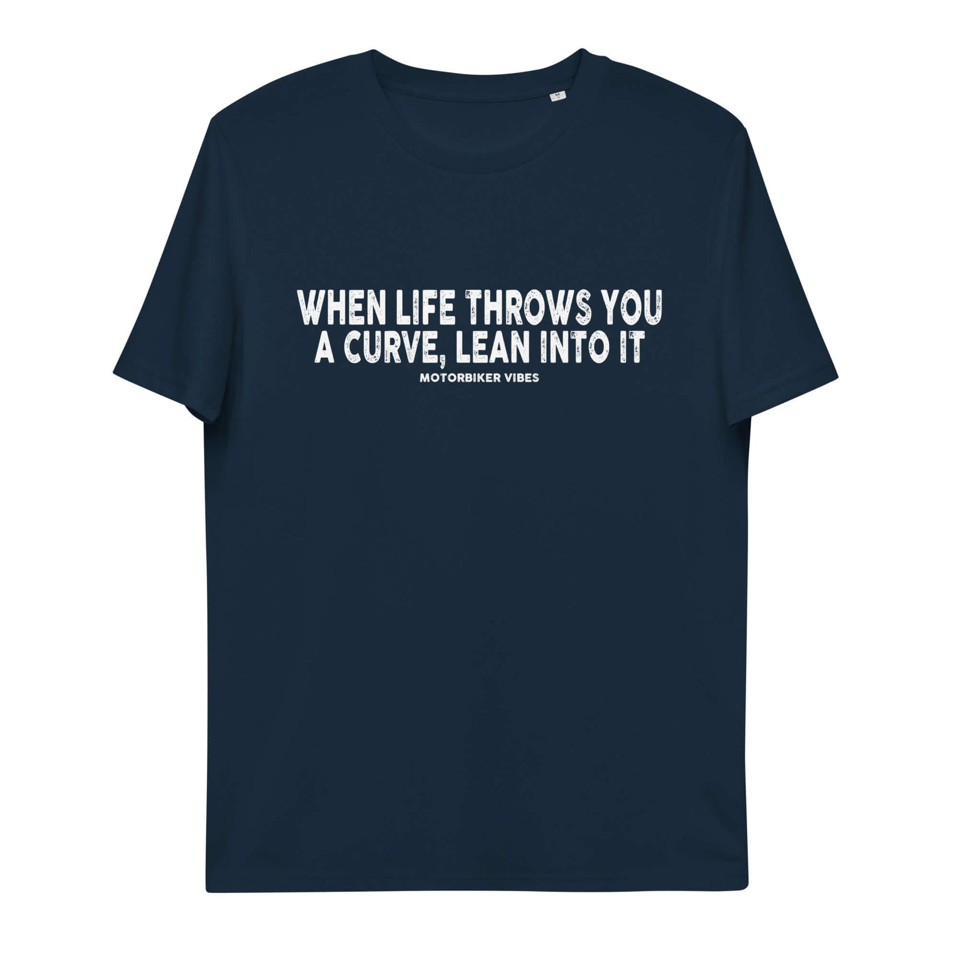 TIME OF VIBES - Organic cotton T-Shirt CURVE (Darkblue) - €32.00